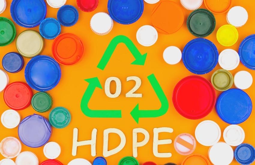 Mã nhận dạng nhựa HDPE tái chế có số 2